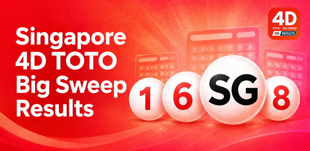 Singapore 4D TOTO Big Sweep results project banner
